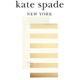 Kate Spade Large Notepad Gold Stripe - 17.8 x 9.2cm