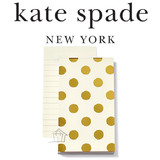 Kate Spade Small Notepad Gold Dots - 13.3 x 7.6cm