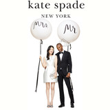 Kate Spade Bridal Balloons Mr. and Mrs.