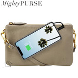 Mighty Purse Trio Bag - Leather - Stone
