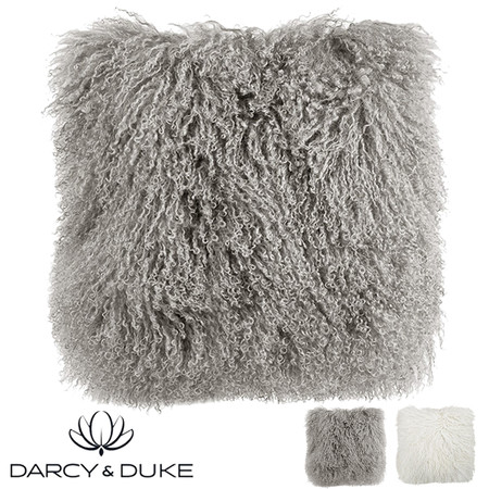 Darcy and Duke Tibetan Fur Cushions