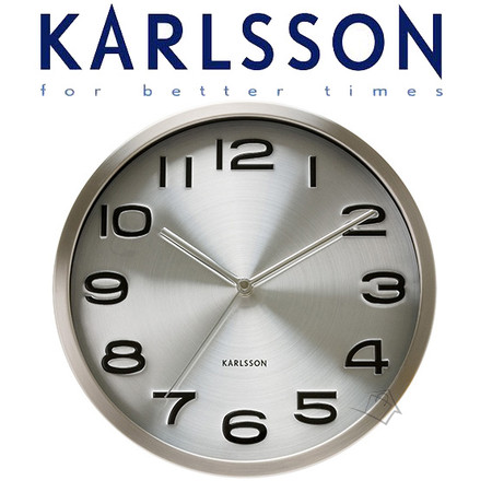 Karlsson Wall Clock Maxie Steel 29cm